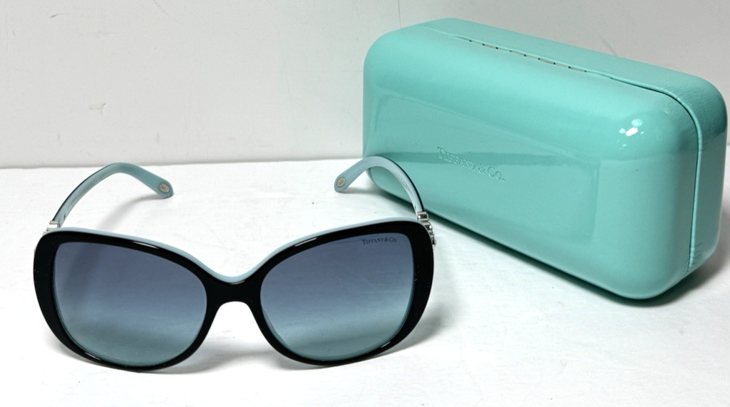 Tiffany & Co. Sunglasses Womens 55mm Black Butterfly Crystal Italy TF4121-B