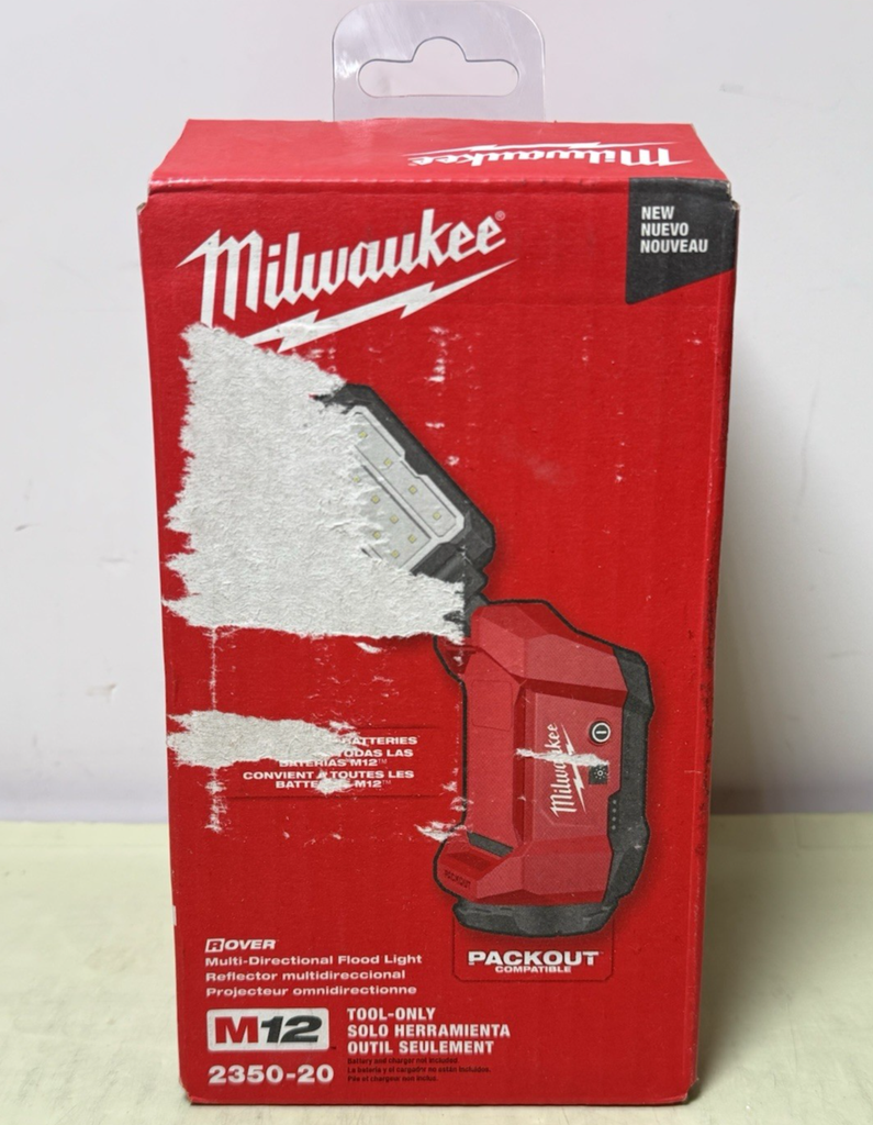 Milwaukee 2350-20 M12 12V Rover Multi-Directional Flood Light Packout Compatible