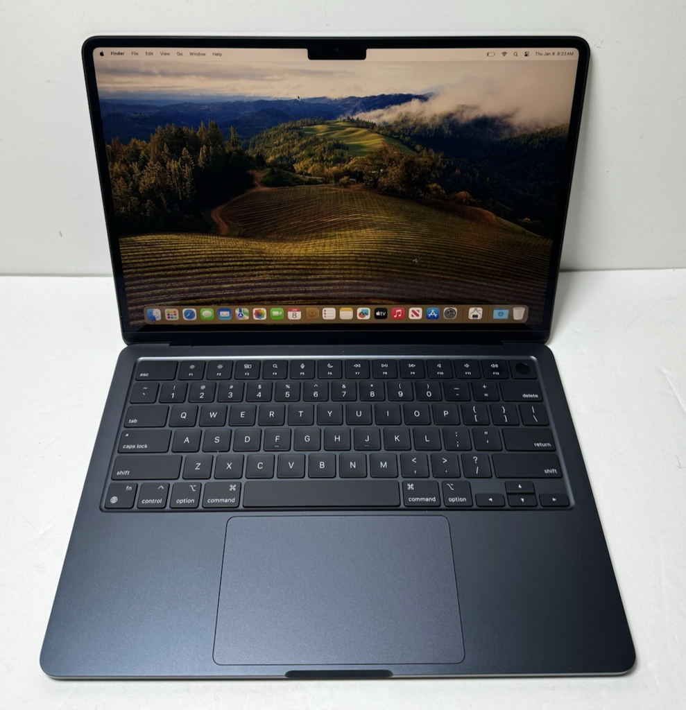 Apple Macbook Air M2 2022 13" 8-Core GPU 256GB 8GB RAM Midnight, 100% battery