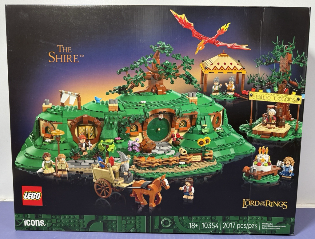 LEGO ICONS Lord of the Rings Set 10354 - The Shire 2017 pcs NIB