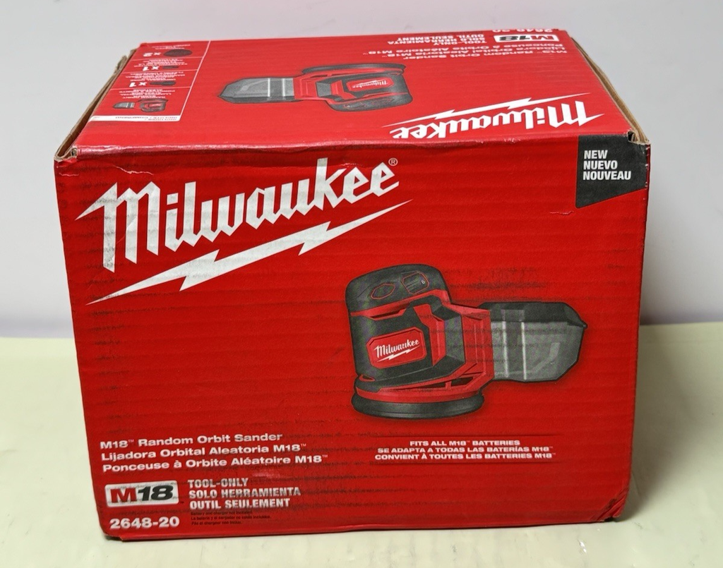 Milwaukee 2648-20 M18 Random Orbit Sander -New Sealed