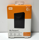[12921-2] WD- My Passport 6TB External USB 3.0 Portable Hard Drive Black-Brand new