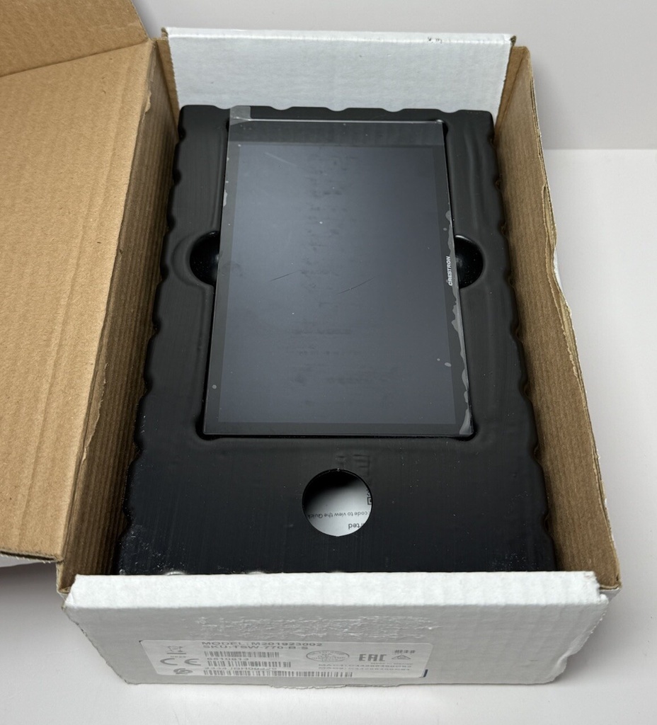 Creston TSS-770-W-S Boardroom 7 in. Room Scheduling Touch Screen - Open box