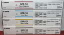 [132544-12] GPR-53 OEM CANON Toner Cartridge Full Set Black Cyan Magenta Yellow CYMK