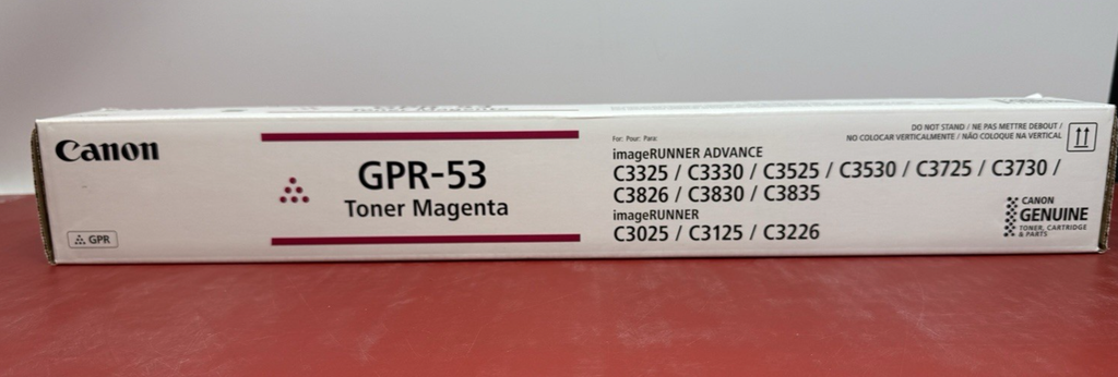 FACTORY SEALED- Genuine Canon GPR-53 GPR53 OEM Magenta Toner Cartridge