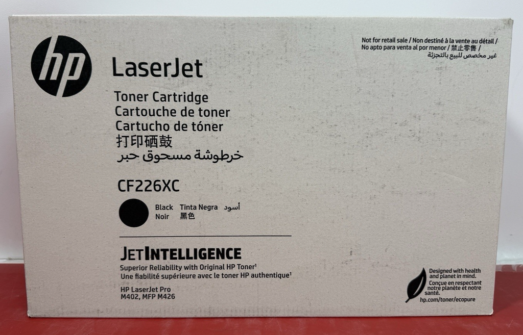 New HP 26x CF226X Black Toner Cartridge MFD: 04/2025