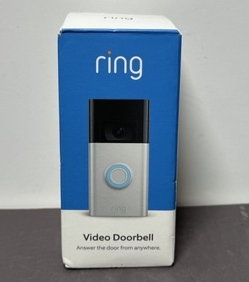 Ring Video Doorbell (2nd Generation) 1080p HD WiFi - Satin Nickel - Brand New