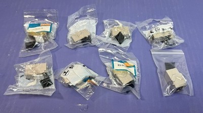 8-PACK Farnell 2506396 Shielded RJ45 CAT.6a Network F/F GIGABIT InLine Coupler