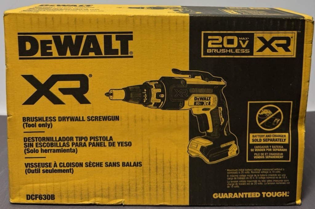 DEWALT DCF630B 20V XR Brushless Drywall Screwgun Tool Only  -Brand New