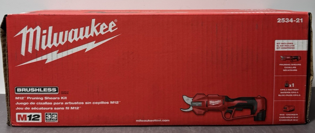 Milwaukee 2534-21 M12 12V Brushless Pruning Shears Kit -Brand New