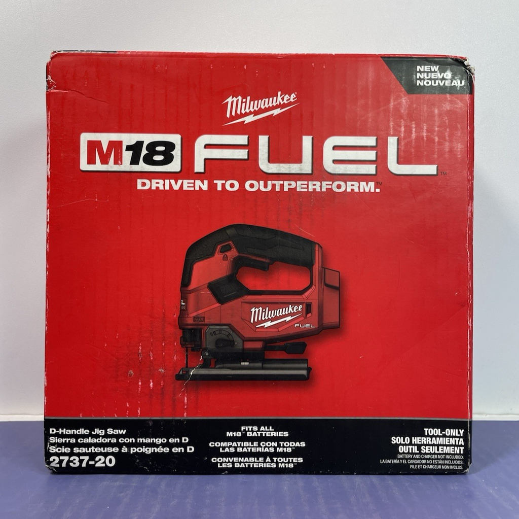 Milwaukee 2737-20 M18 18V FUEL Brushless Cordless D Handle Jig Saw Tool-Only