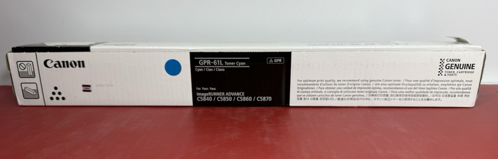 Canon GPR-61L Cyan Toner. New / Sealed GENUINE OEM