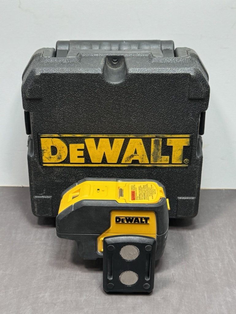 DeWalt DW083 Self-Leveling Red 3-Beam Spot Laser Pointer - Clean Preowned