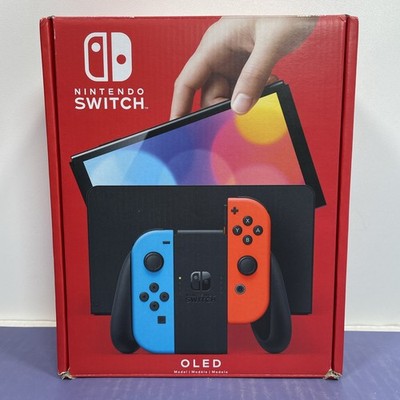 Nintendo Switch OLED Handheld Console - 64GB - Blue/Neon Red/Neon