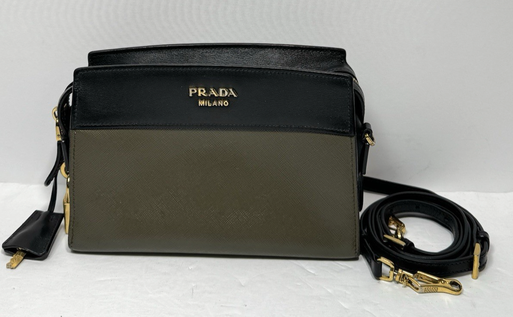 Prada Saffiano City Calf Esplanade Crossbody bag
