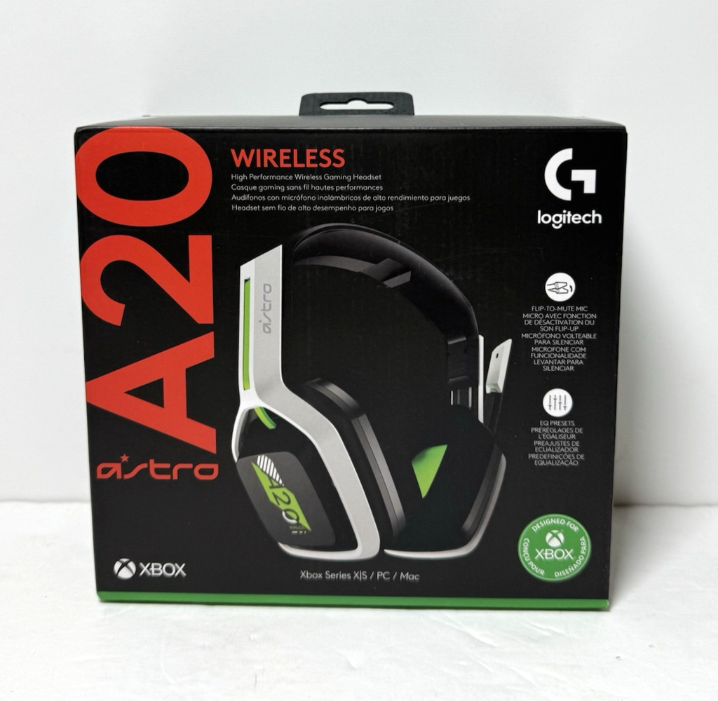 Astro A20 GEN 2 Wireless Gaming Headset - Green/White BRAND NEW SEALED