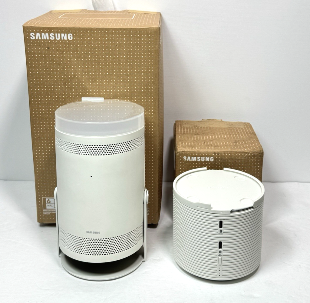 Samsung The Freestyle SP-LSP3BLA Portable Smart Projector w/battery base