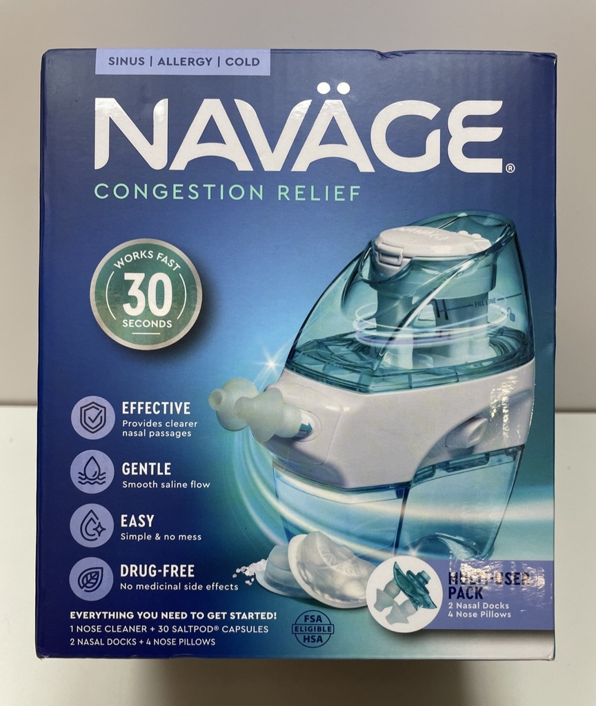 Navage Nasal Irrigation Kit, Multi-User Pack - Brand NEW