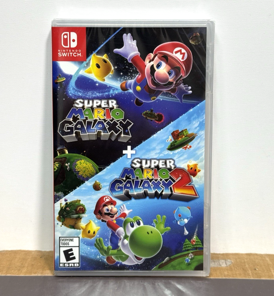Super Mario Galaxy 1 & Galaxy 2 Brand NEW Sealed Nintendo Switch Game Set