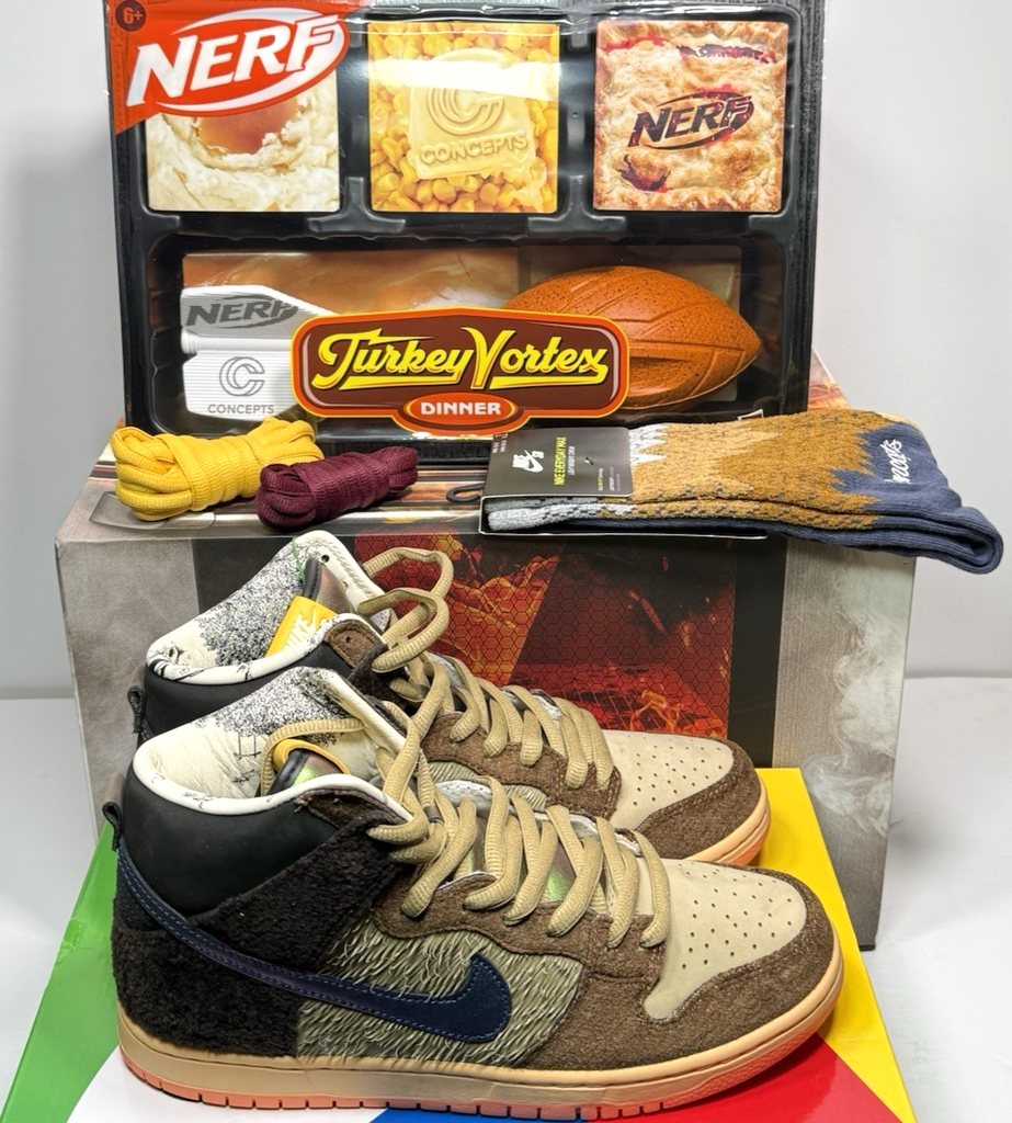 Nike SB Dunk High DC6887-200 Concepts Turdunken US Men's size  8.5 Special Box