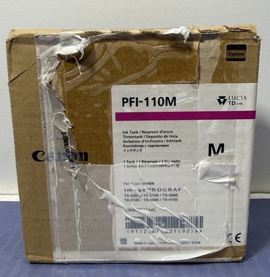 Genuine NEW SEALED CANON PFI-110M PFI-110 M MAGENTA INK TANK 2366C001[AA]