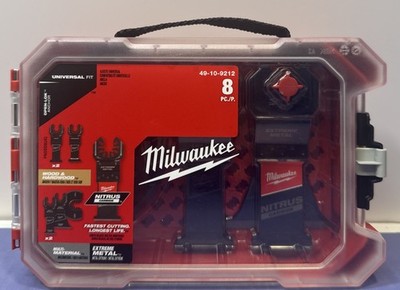 Milwaukee 49-10-9212 8 Piece Multi-Tool Blade Kit Open-Lok Anchor Universal Fit