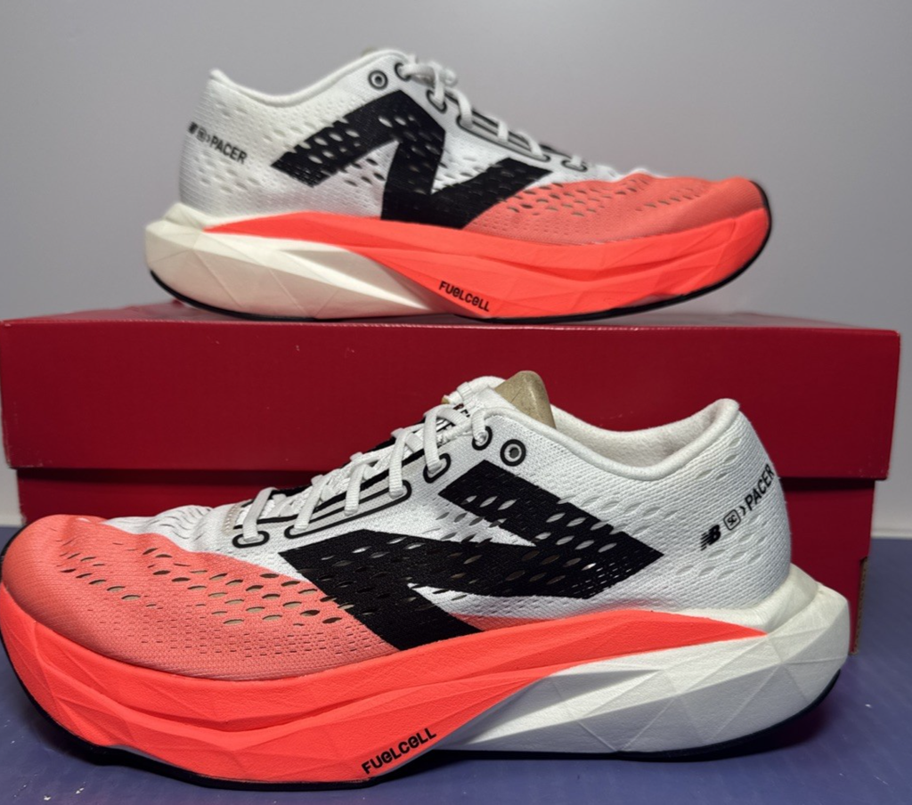 Size 9.5 - New Balance FuelCell SuperComp Pacer v2 Urgent Red Brand New