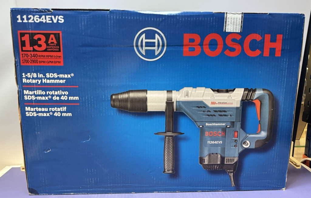 Bosch 11264EVS 13 Amp Corded 1-5/8 in SDS-Max Variable Speed Rotary Hammer Drill