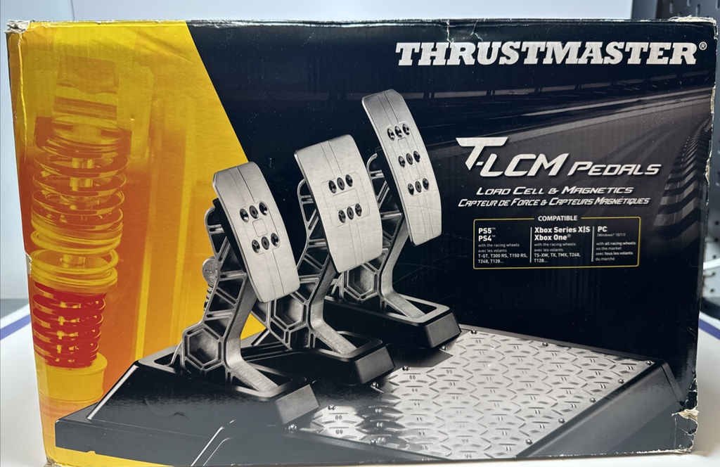 Thrustmaster T-LCM Pedals Compatible with PS5, PS4, Xbox Series x/S, One, PC
