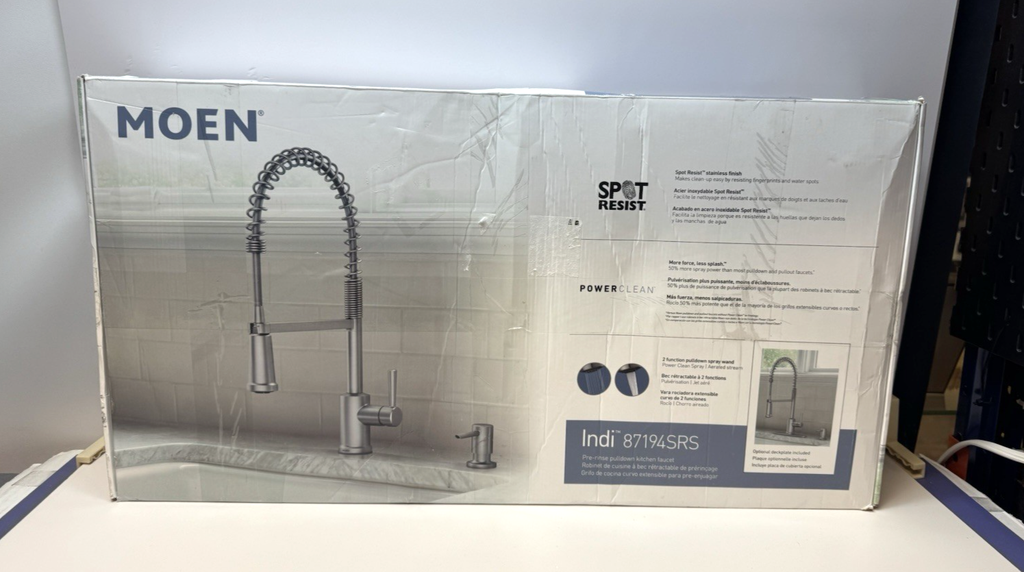 MOEN Gilden 87194SRS Single Handle Pull-Down Sprayer Kitchen Faucet with Reflex