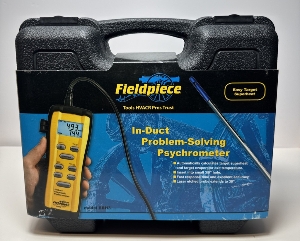 Fieldpiece SRH3 In-Duct Diagnostic Psychrometer -Brand New