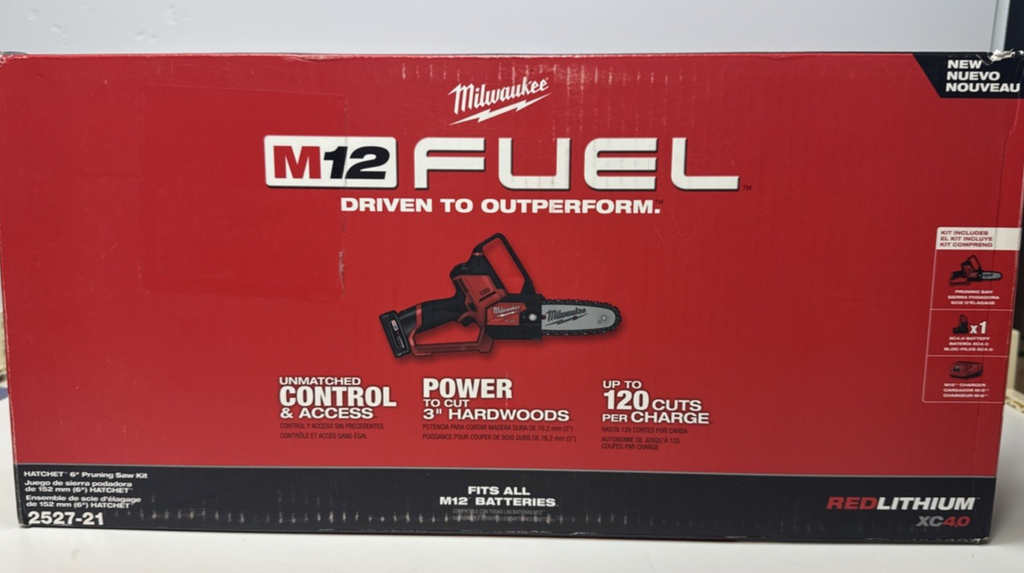 Milwaukee 2527-21 M12 FUEL 12V HATCHET 6" Brushless Cordless Pruning Saw Kit