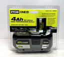 [14046-3] Ryobi ONE+ PBP004 18V Lithium-Ion 4.0 Ah Battery - Black