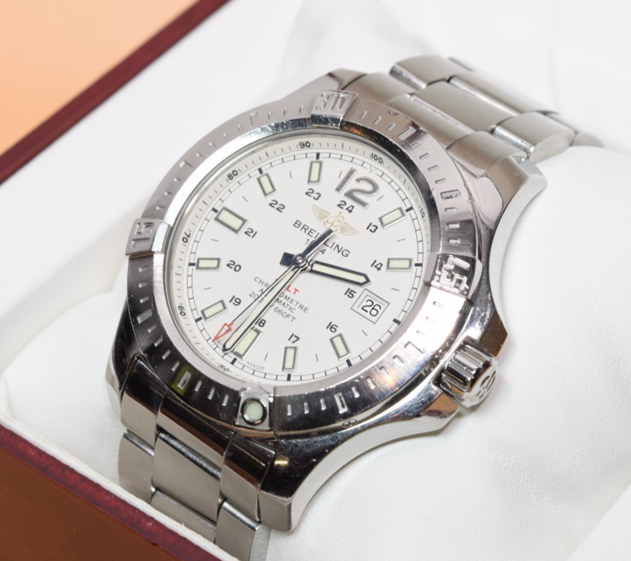 Breitling Colt A17388 Automatic 44mm Stainless Steel White Dial Watch