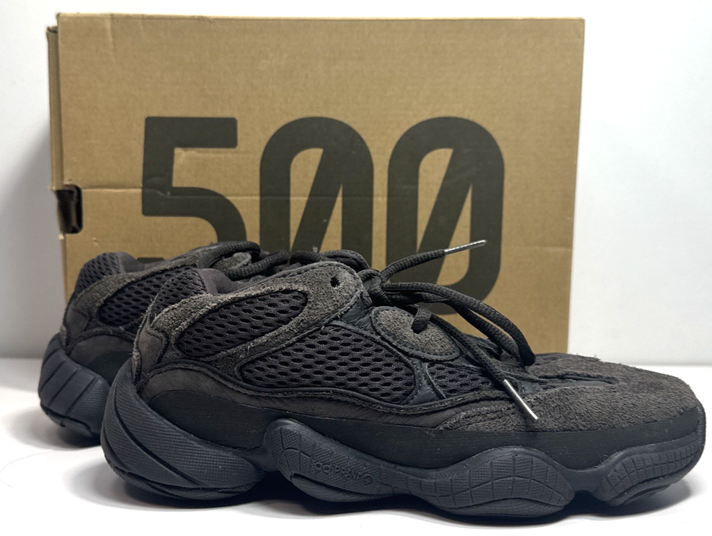 Pre Owned Size 4 - adidas Yeezy 500 Low Utility Black