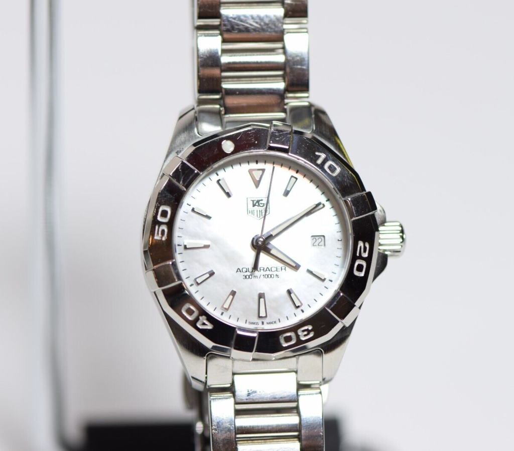Ladies TAG Heuer Aquaracer Quartz - Mother of Pearl Dial - 27mm - WAY1412