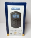 [8438-1] Schlage BE365 V CAM 716 Camelot Keypad Deadbolt In Aged Bronze  -New