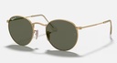[9105-1] Ray-Ban Sunglasses RB3447 Round Metal Gold Frame Green Classic Lens 50mm Unisex