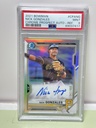 [9131-1] 2021 Bowman Chrome Prospects Auto Refractor /499 Nick Gonzales #CPANG Auto PSA 9