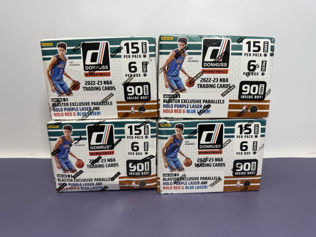 LOT OF 4 - 2022-23 Donruss NBA Blaster Box / NEW-SEALED FREE SHIP