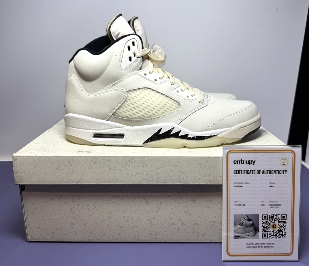 Nike Air Jordan 5 Retro SE Sail Light Orewood - FN7405-100, US SIZE 12.5