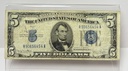[I-1044] 1934 A $ 5 Dollar Silver Certificate Bill Note Washington D.C. Very Rare