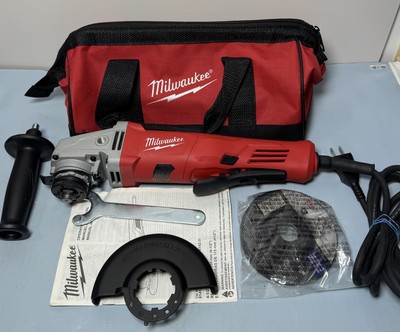 Milwaukee Tool 6142-30 11 Amp Corded 4-1/2" Small Angle Grinder-Open Box