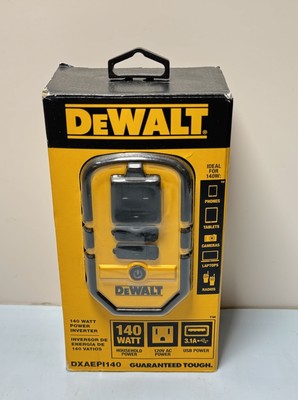 DeWALT DXAEPI140 Power Inverter 12VDC, 120VAC, 140 WATT