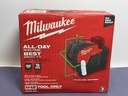[10615-1] New - Milwaukee 3622-20 M12 Green Laser Level - Red/Black