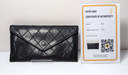 [10587-1] Chanel Vintage Diamond Stitch Envelope Wallet