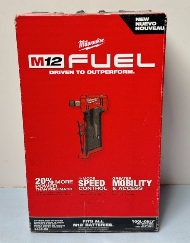Milwaukee 2485-20 M12 FUEL 1/4" Right Angle Die Grinder (Tool Only) - New