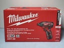 [10611-4, 10652-1] Milwaukee 2401-22 12V Li-Ion 1/4" Cordless Drill w/ (2) 1.5Ah + Charger -New