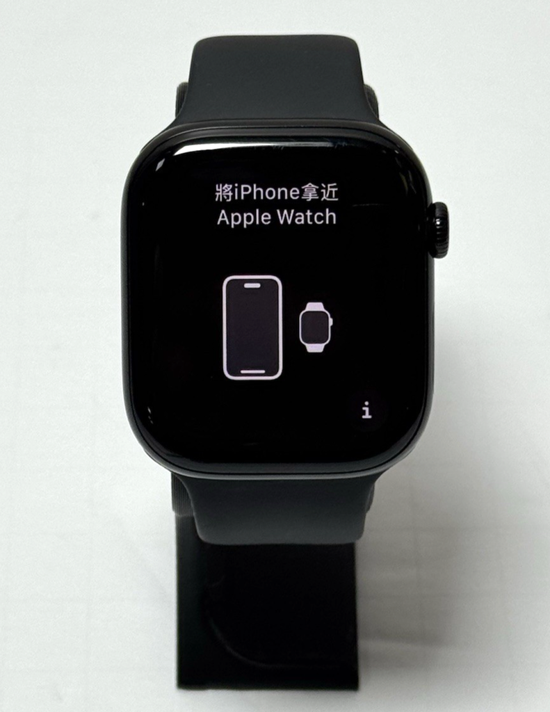 Apple Watch Series 10 GPS+Cell Jet Black Aluminum Case, Black Sport Band - 46MM