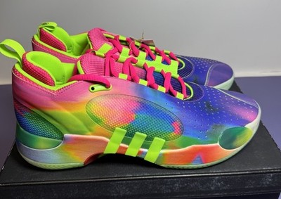 ADIDAS SM D.O.N. ISSUE 5 UNISEX TIE DYE BASKETBALL SNEAKERS M 12-W 13 IH8345
